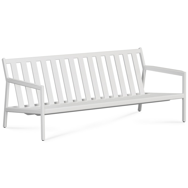 Jack Outdoor 2-Sitzer-Sofa Aluminium, Weiß