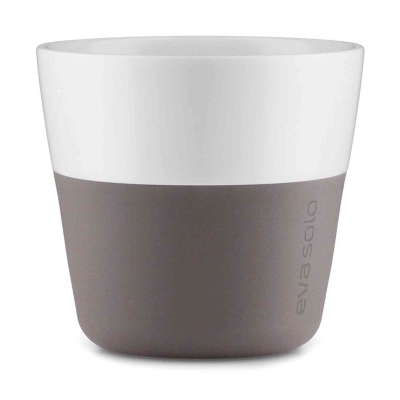 Lungo Tasse, 2er-Set/ Grau