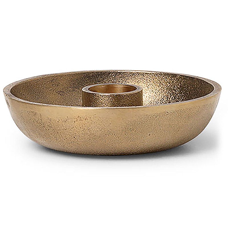 Bowl Single Kerzenhalter Ø10 cm, Messing