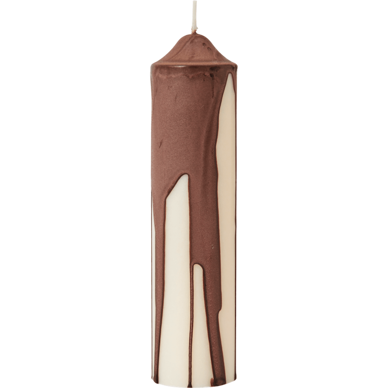 Dryp Stumpenkerze 20 cm, Dark Chocolate