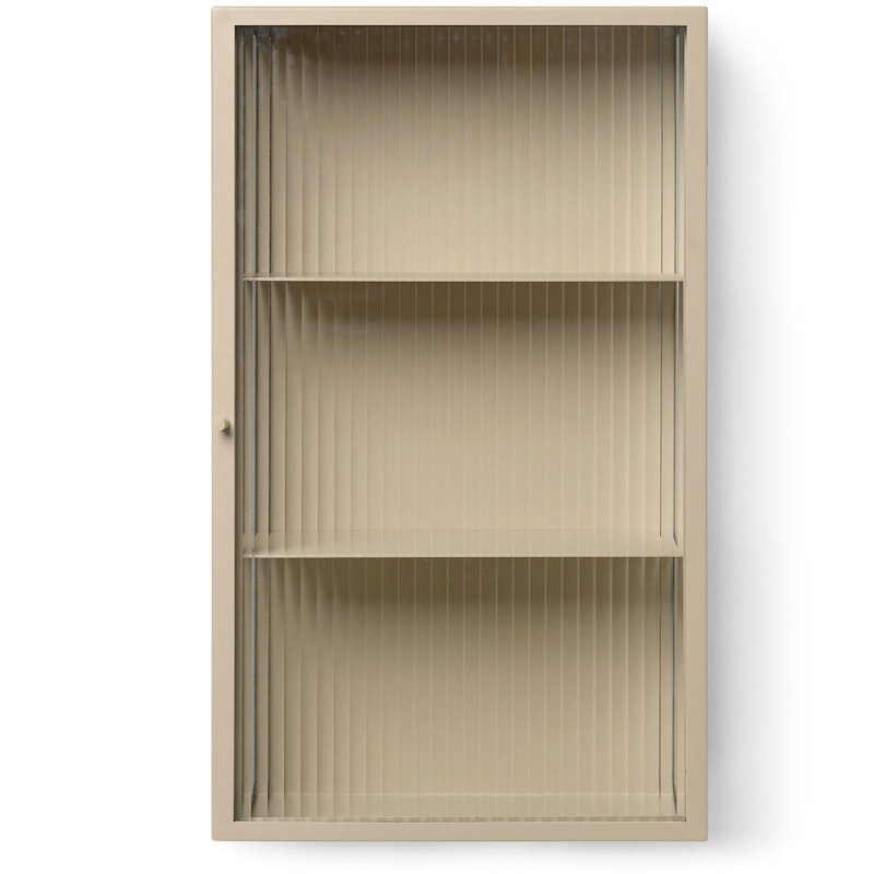 Haze Wandschrank Wellig Glas 35x60 cm, Cashmere