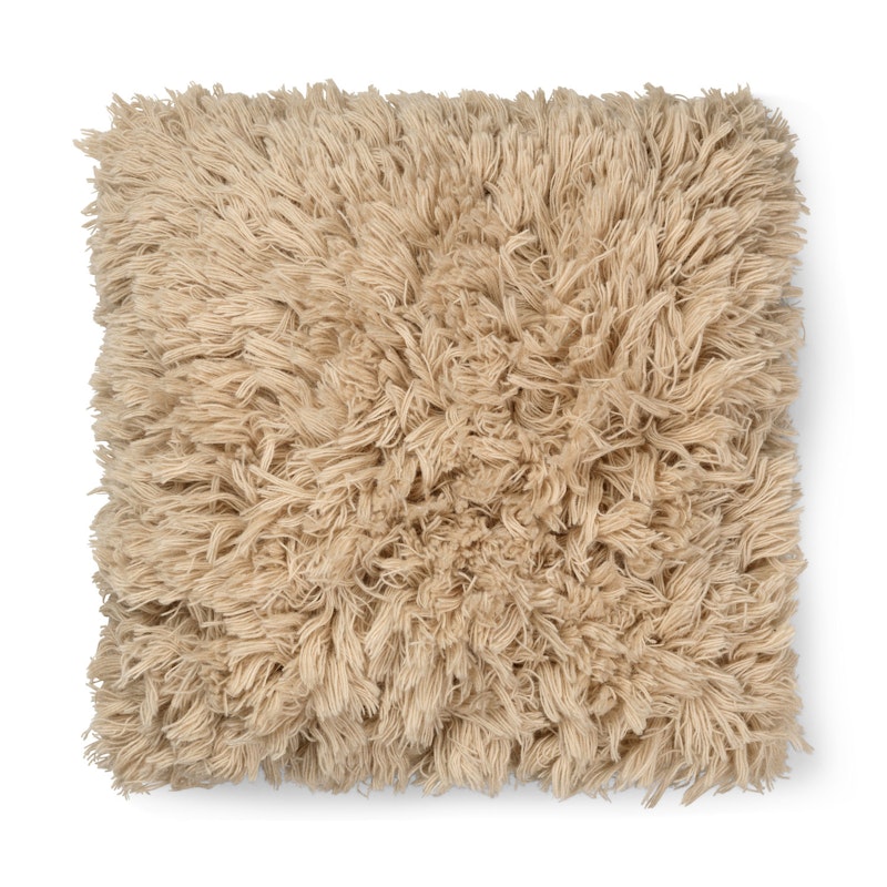 Meadow High Pile Zierkissen 50x50 cm, Hell Sand