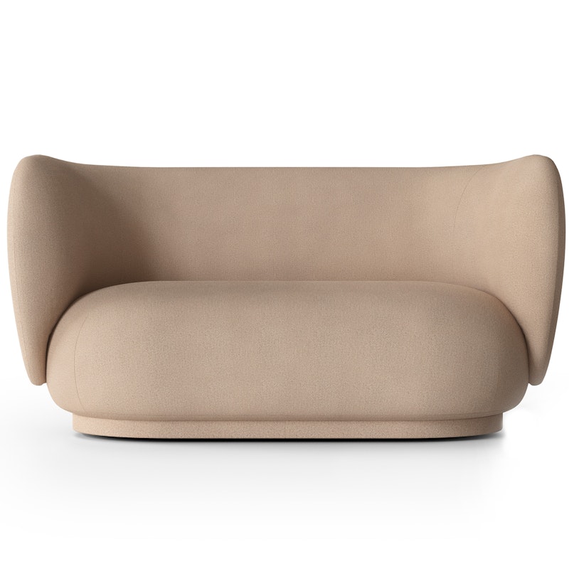 Rico Brushed 2-Sitzer-Sofa, Sand