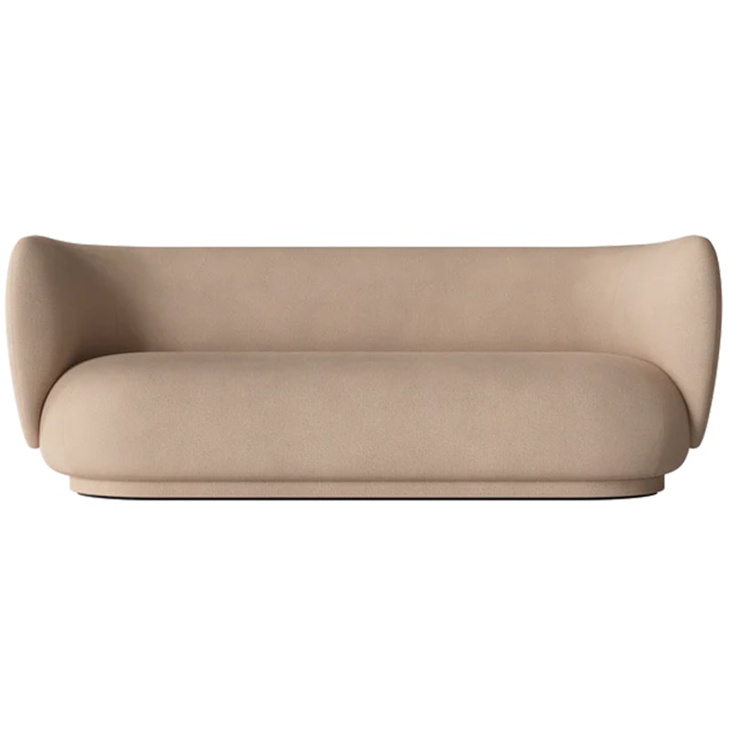 Rico Brushed 3-Sitzer-Sofa, Sand