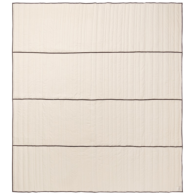 Vari Tagesdecke Natur / Dark Chocolate, 230x260 cm