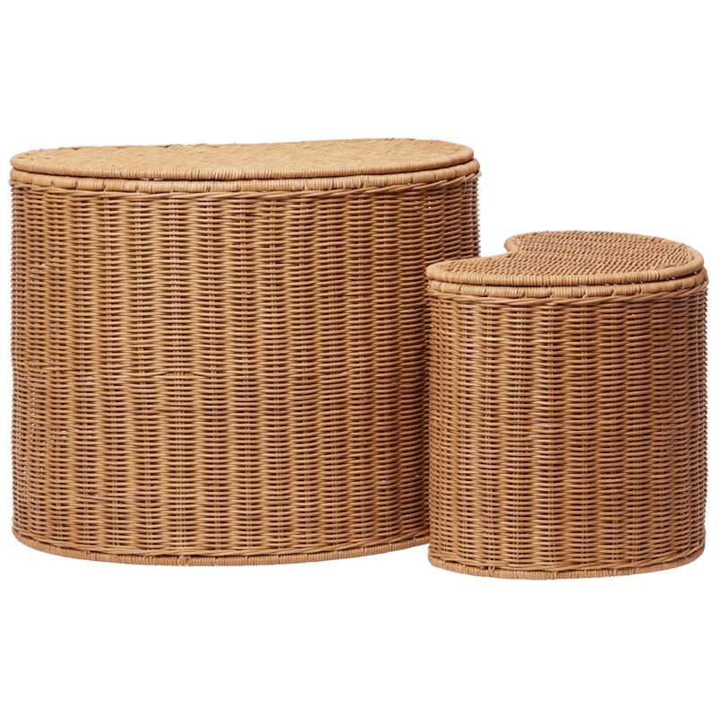 Willora Ablagekörbe 2-er Set, Rattan