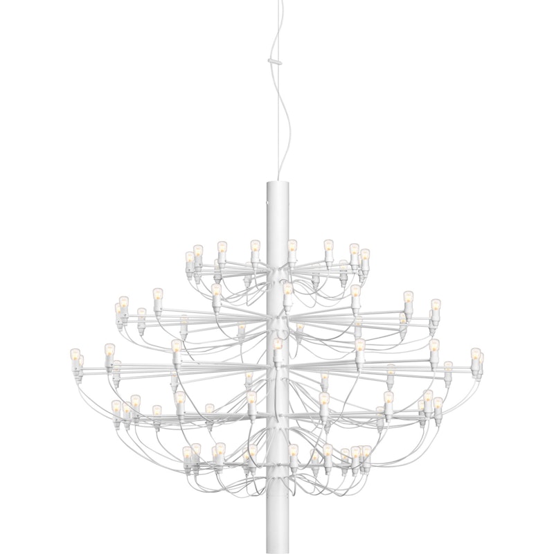 2097/75 Sarfatti Kronleuchter LED, Mattweiß