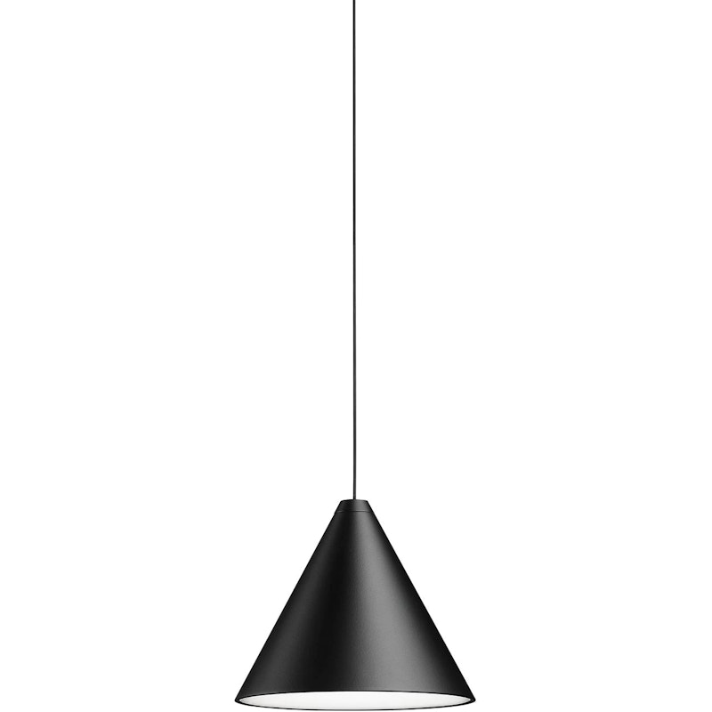 String Light Cone Hängelampe 12M Dimmbar mit Casambi, Schwarz