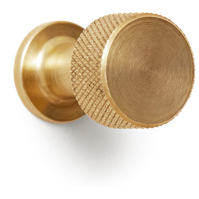 Angle Haken / Knopf Ø2 cm, Messing