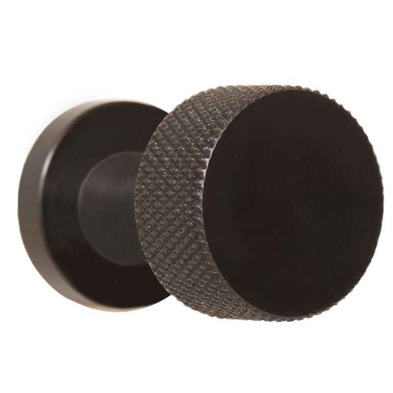 Angle Haken / Knopf Ø2 cm, Schwarz