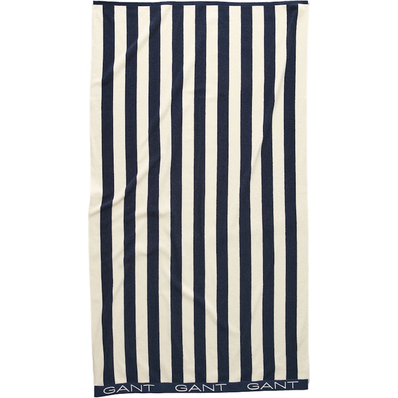 Block Stripe Strandtuch 100x180 cm, Evening Blue