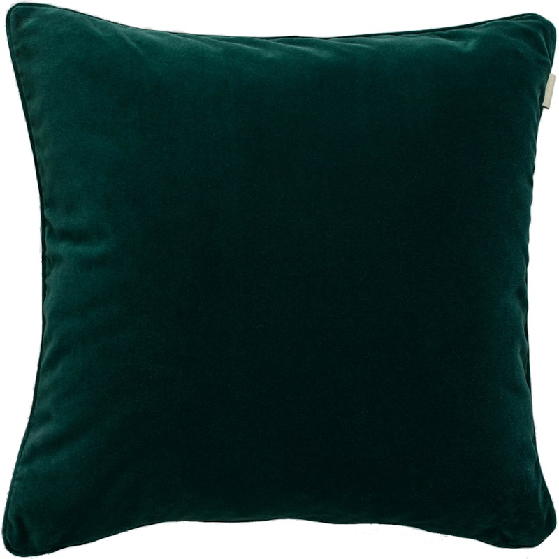 Velvet Kissenbezug 50x50 cm, Tartan Green