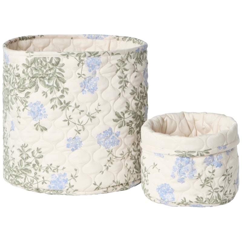 Plumbago Gesteppte Körbe 2-er Set