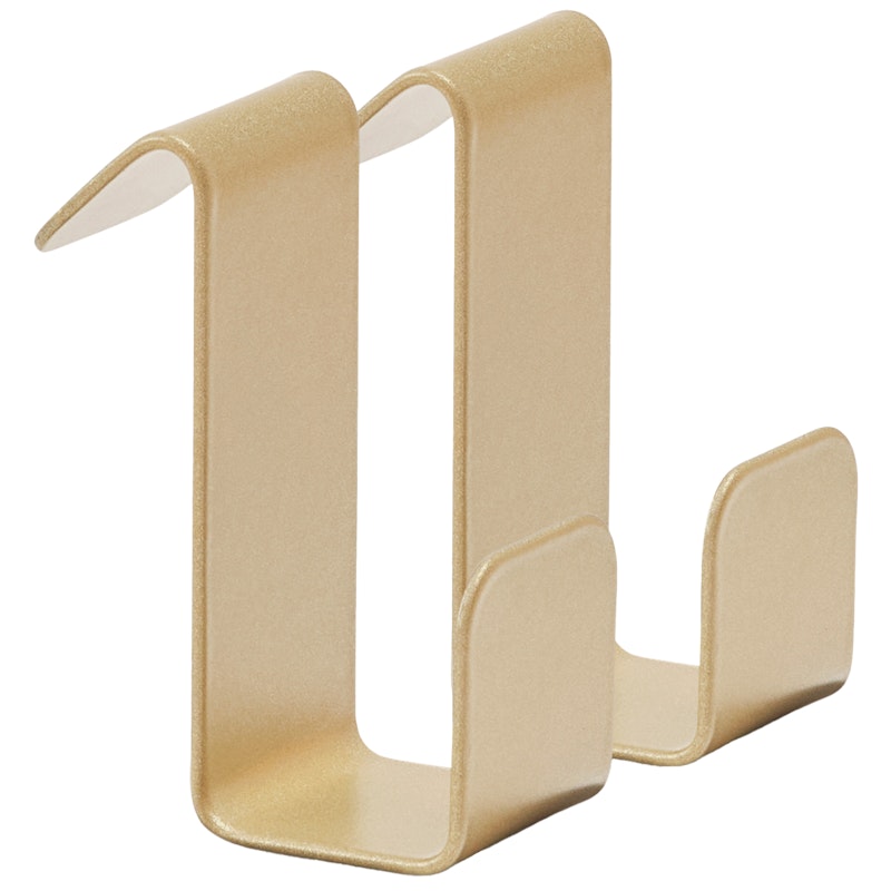 Flex Haken 2-er Set Für Magnetisches Regal, Messing