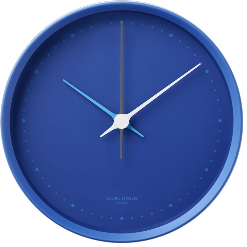 Koppel Wanduhr 22 cm, Matte Blue