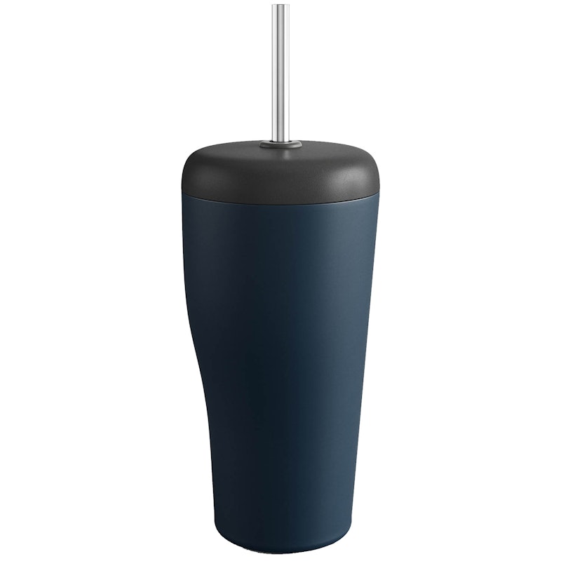 SKY Travle Tasse Mit Strohhalm, Blau