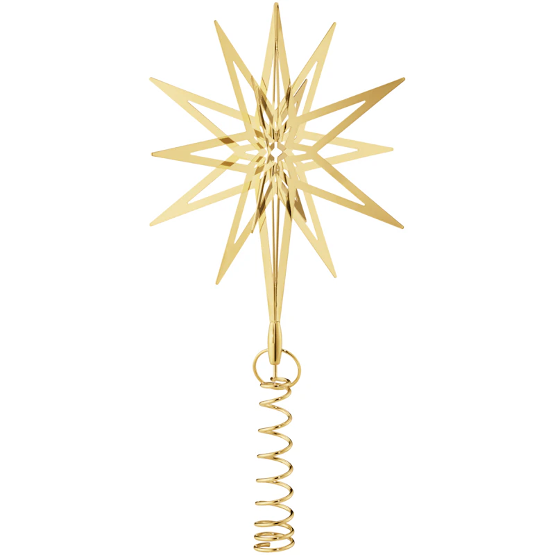 Weihnachtsbaumstern 2025 Klein 18K Vergoldung