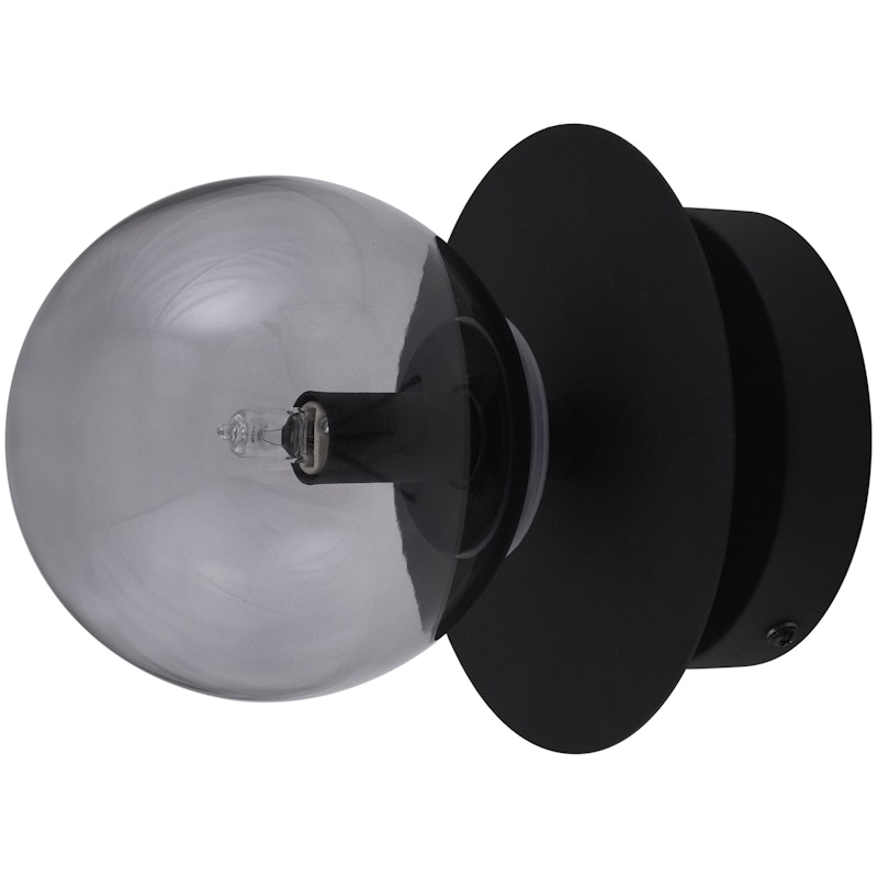 Art Deco Wand- Und Deckenlampe, Rauchfarben