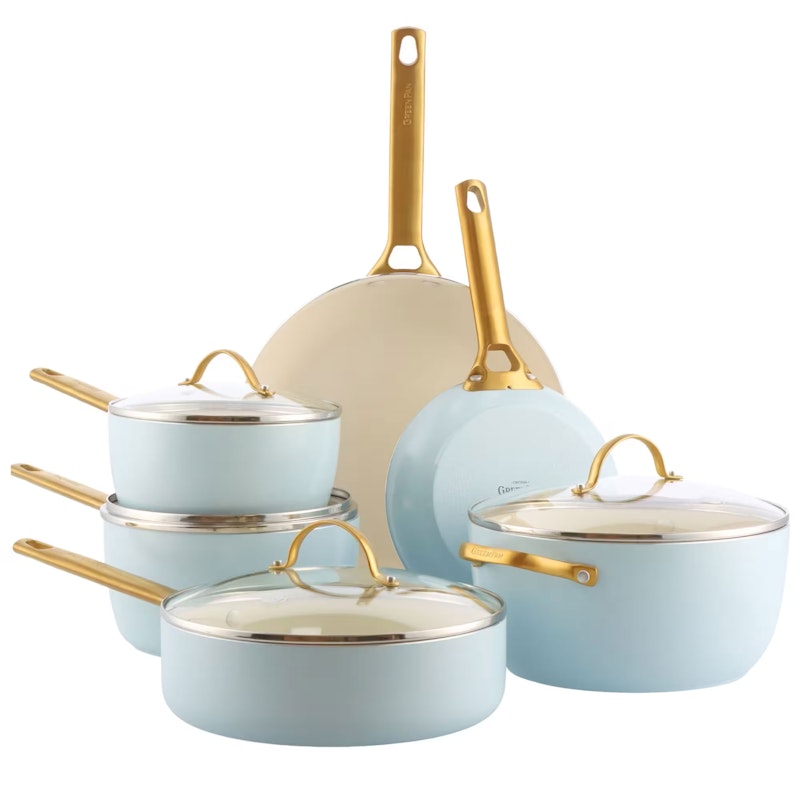 Padova Reserve Topfset 6-er Set, Hellblau