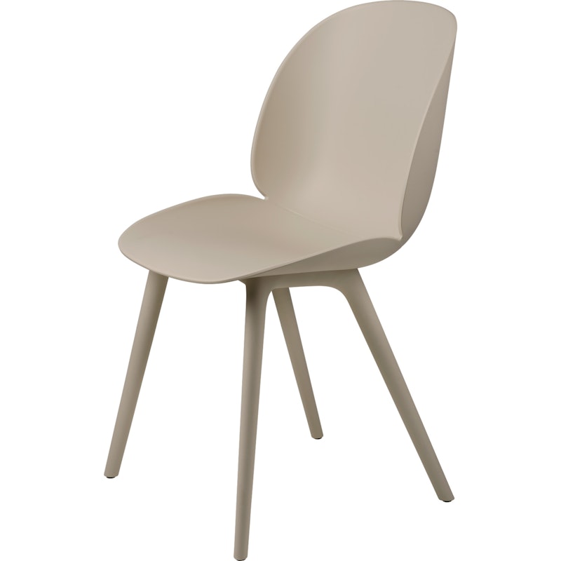 Beetle Stuhl Nicht Gepolstert Plastik Beige Base, New Beige