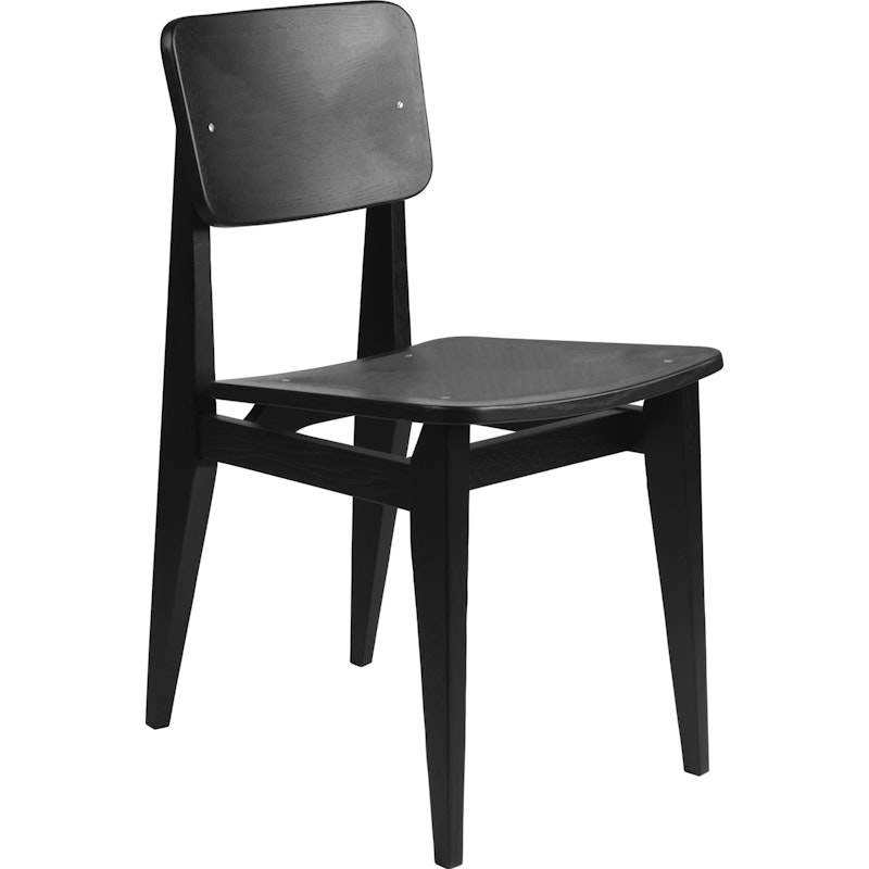 C-Chair Stuhl, Furnier / Eiche Schwarz Geölt