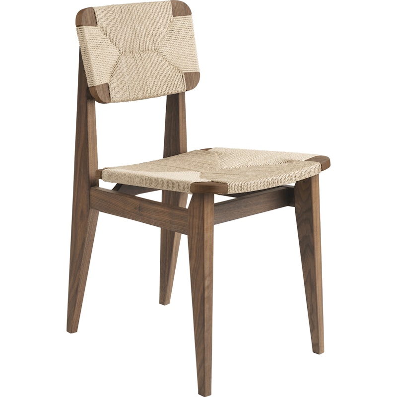 C-Chair Stuhl, Papierschnur / Walnuss Geölt