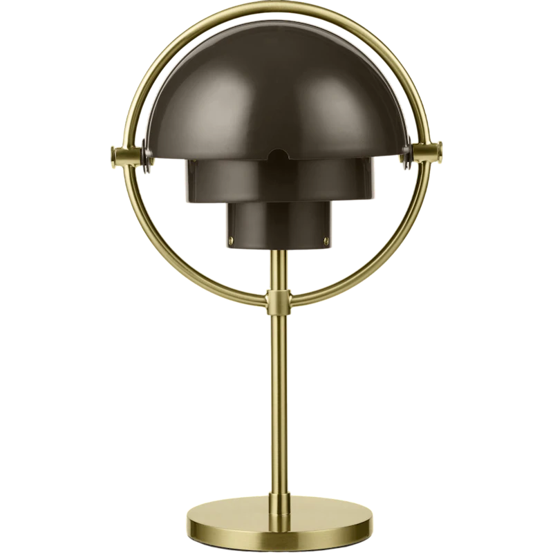 Multi-Lite Tischlampe Tragbar, Messing / Mocha Brown