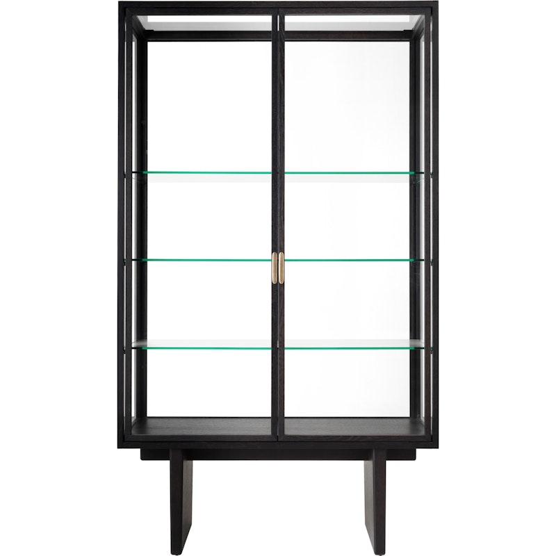 Private Vitrine 110x45x191 cm, Brown Black Gebeizt Eiche