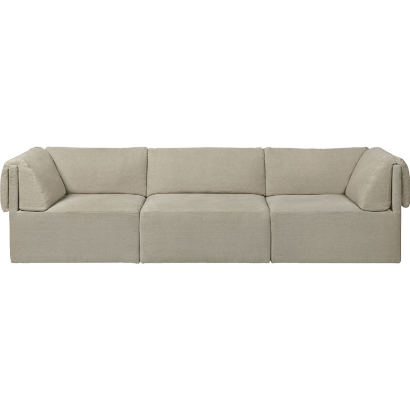 Wonder 3-Sitz-Sofa mit Armlehne PG2, Bel Lino G077/13 LC