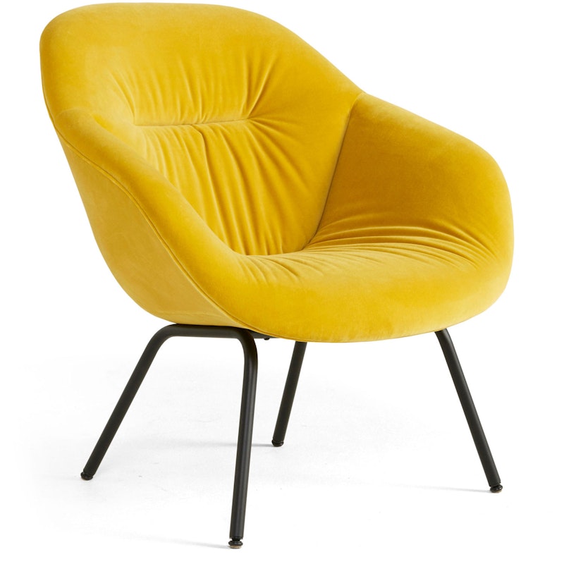 AAL87 Soft Loungesessel Black Steel Base, Lola Yellow