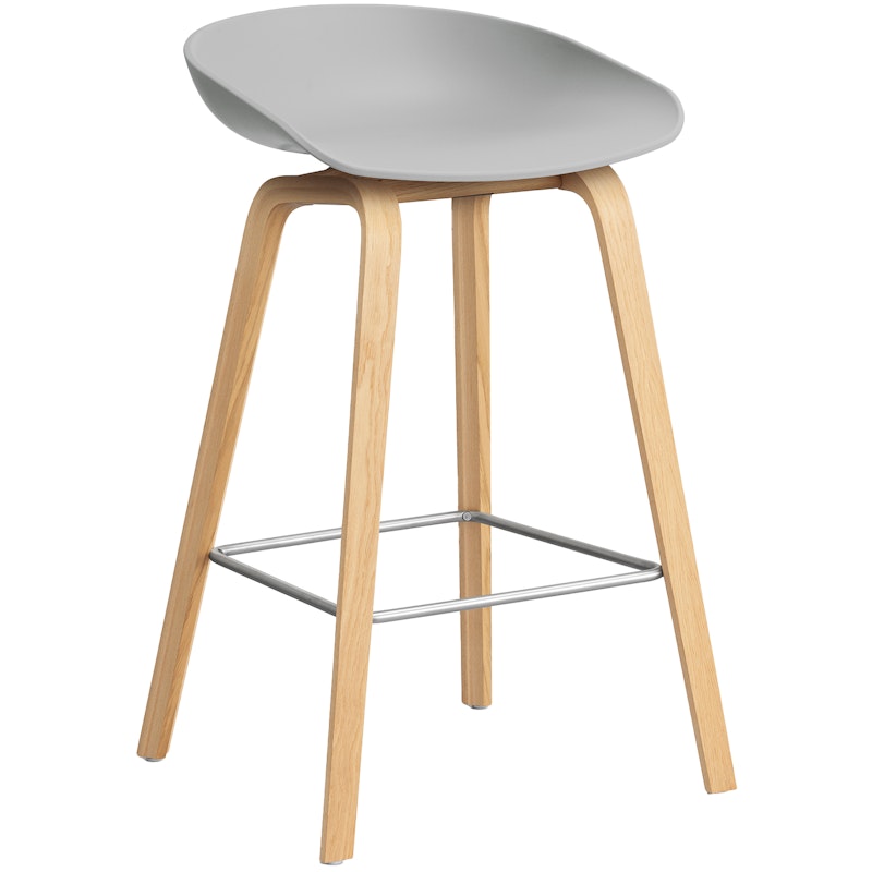 AAS 32 2.0 Barhocker 65 cm, Lackierte Eiche / Concrete Grey