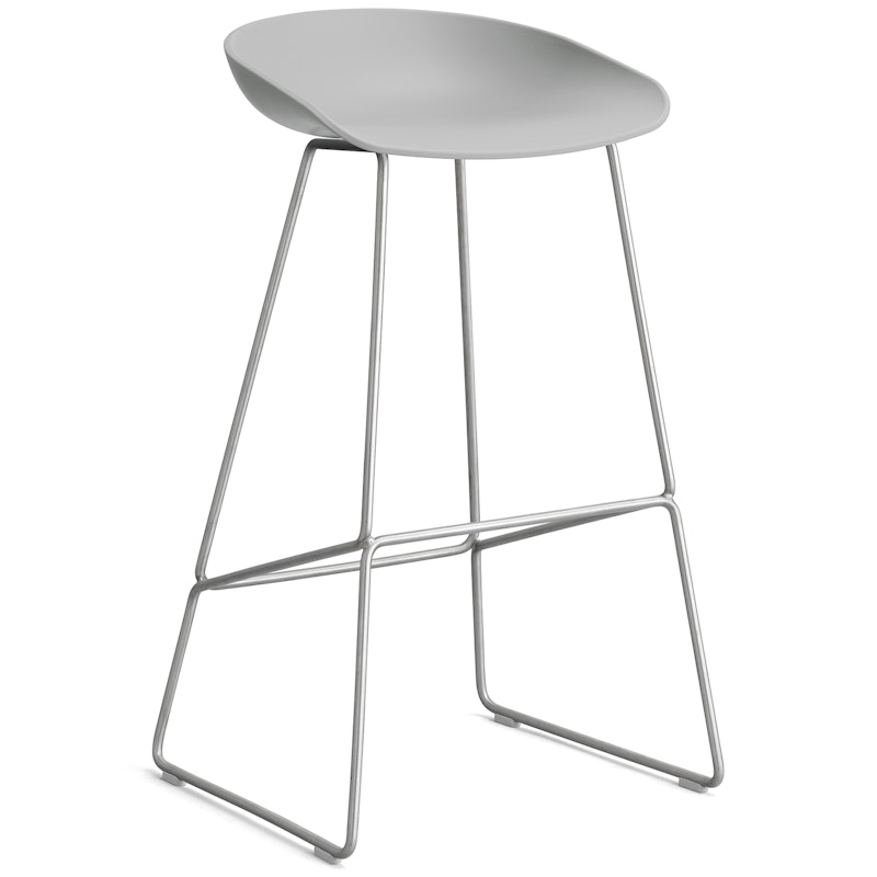 AAS 38 2.0 Barhocker 75 cm, Edelstahl / Concrete Grey