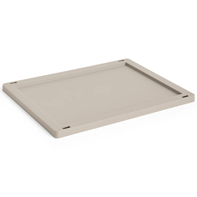 Colour Crate Plastic Medium Deckel, Warm Grey