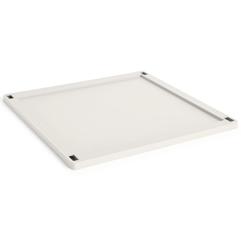 Colour Crate Plastic Medium Square / Cube Deckel, Off-white