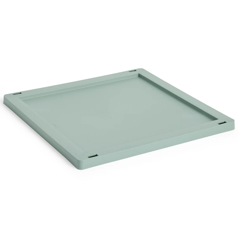 Colour Crate Plastic Medium Square / Cube Deckel, Sage Green