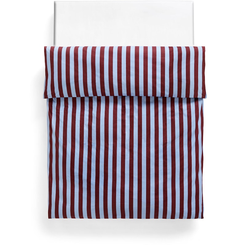 Été Bettdeckenbezug Doppelt, 200x220 cm, Bordeaux/Sky Blue