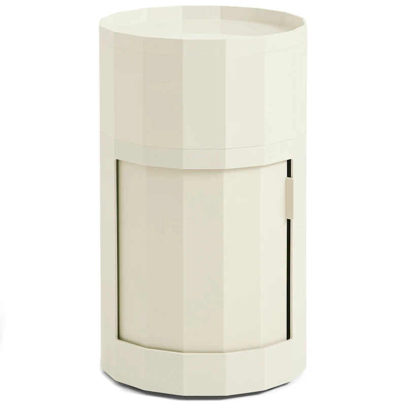 Facet Schränkchen Hoch mit Füßen / Rollen, Eggshell