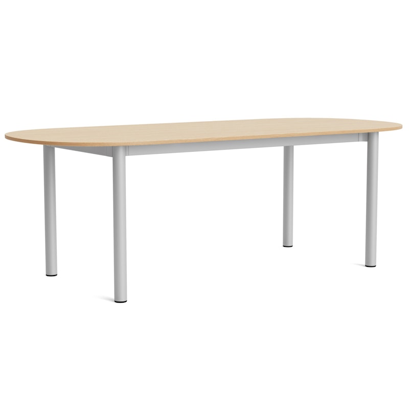 Annex Tisch Länglich 95x220 cm, Aluminium / In Lackierter Eiche