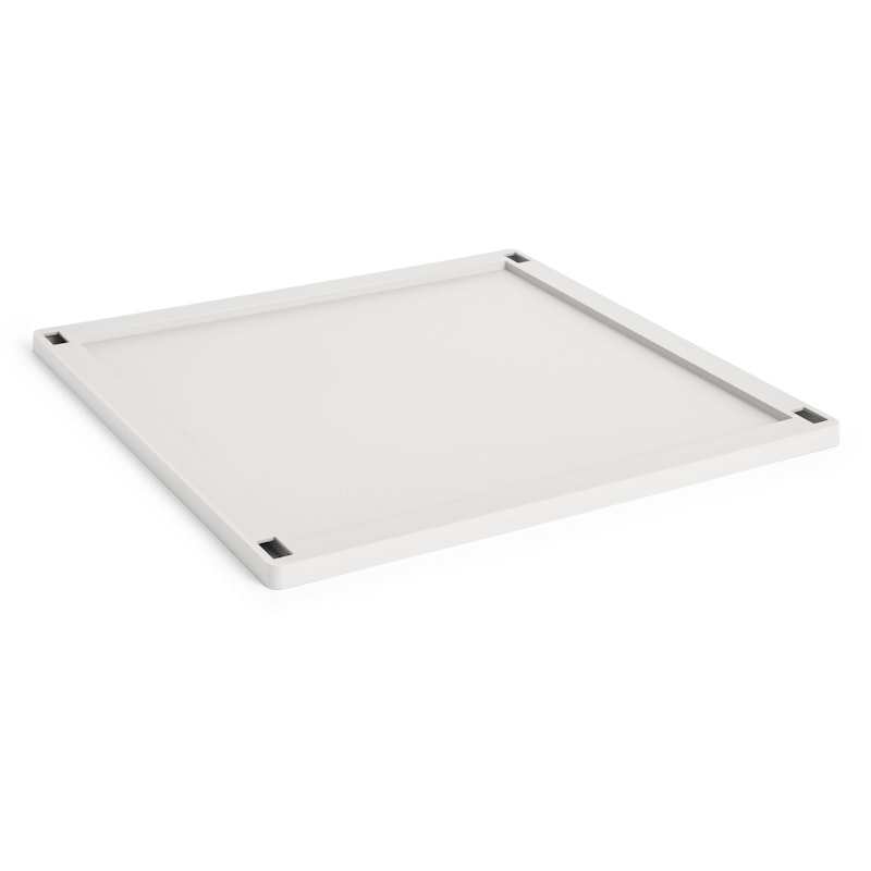 Colour Crate Plastic Large Square Deckel, Off-White