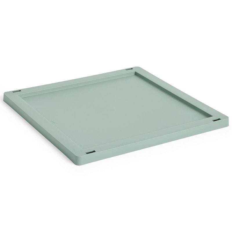 Colour Crate Plastic Medium Square / Cube Deckel, Sage Green