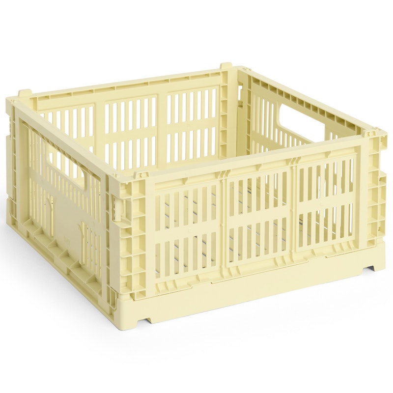 Colour Crate Medium Square Aufbewahrung, Light Yellow