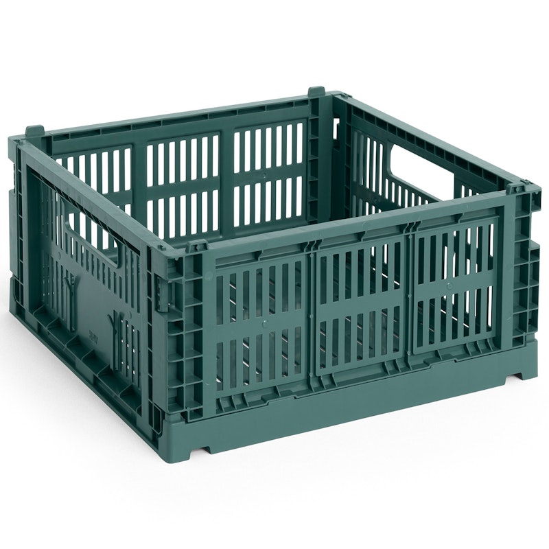 Colour Crate Medium Square Aufbewahrung, Dark Green