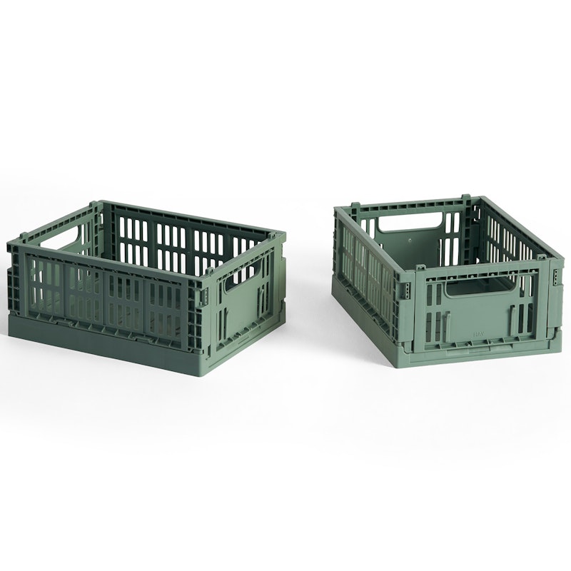 Colour Crate Mini Aufbewahrung 2-er Set, Sage Green