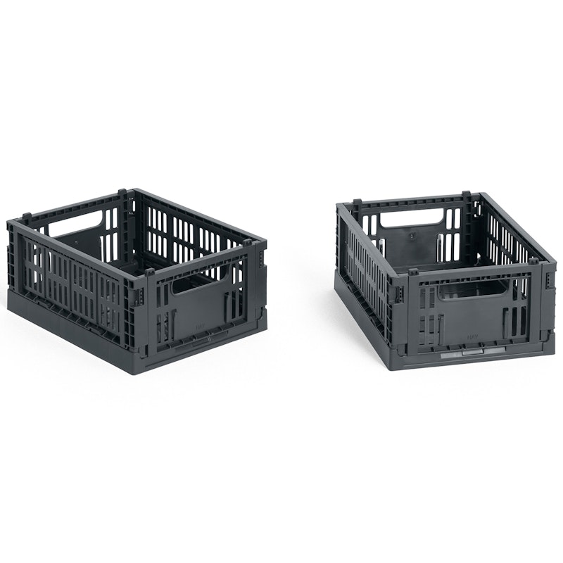 Colour Crate Mini Aufbewahrung 2-er Set, Charcoal