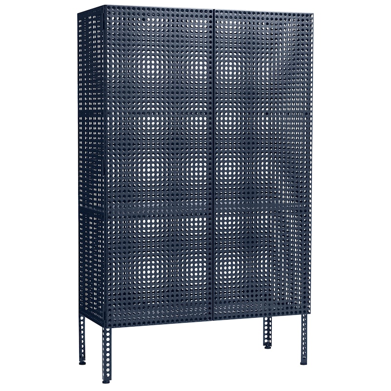 Perforated Schränkchen Groß, Steel Blue