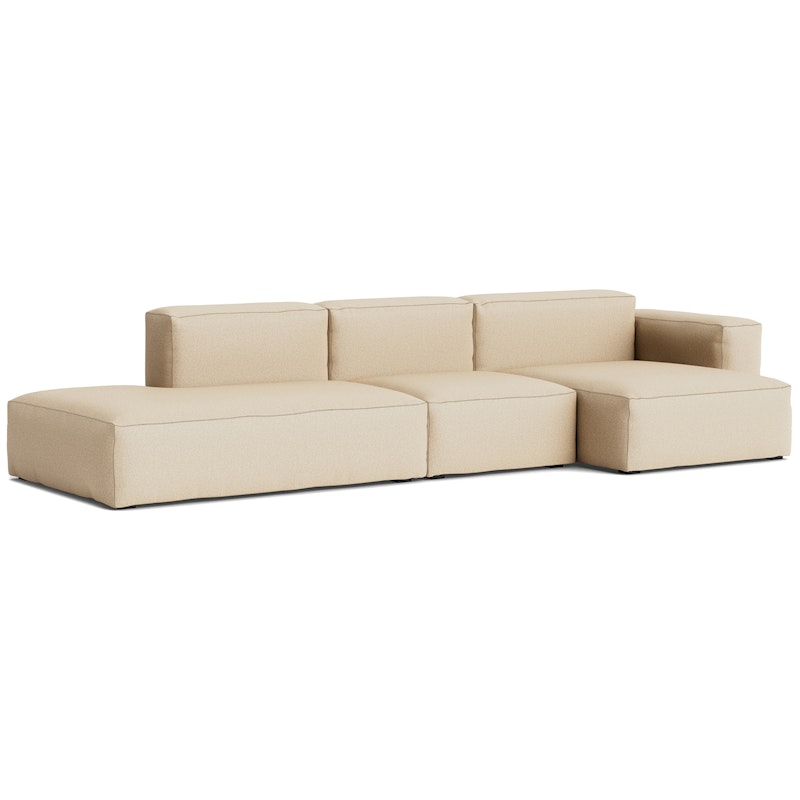 Mags Soft Low 3-Sitzer-Sofa Comb. 4 Rechts Liege, Hallingdal 220 / Beige Naht