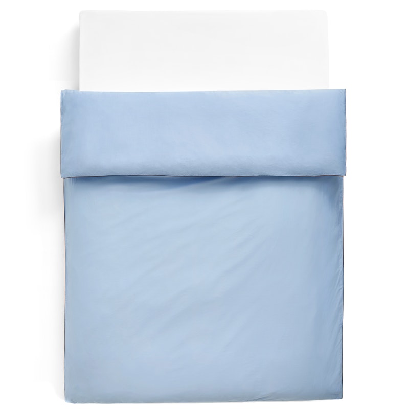 Outline Bettdeckenbezug 220x220 cm, Soft Blue