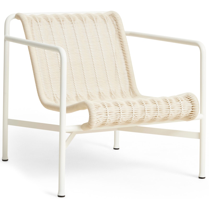 Palissade Cord Loungesessel Niedrig, Cream White