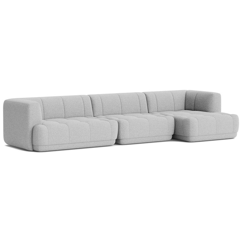 Quilton 4-Sitzer-Sofa Konfiguration 17 Rechts, Flamiber C8 Grey