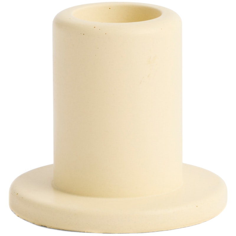 Tube Kerzenhalter Zement, Limettengelb